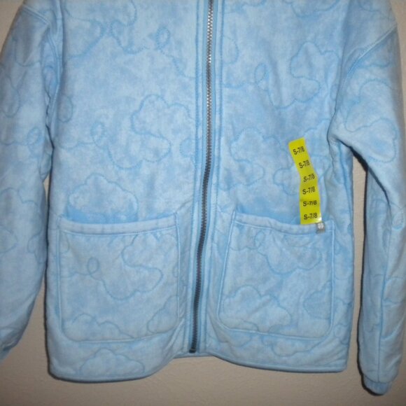 Lucky Brand Girls Size Small 7/8 Blue Bell Quilted Zip Jacket NWT - Picture 4 of 5
